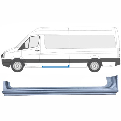 Pannello di riparazione sottoporta porta scorrevole per Volkswagen Crafter 2005-2017 / Sinistra 13432