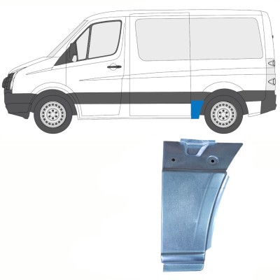 Pannello di riparazione parafango posteriore per Volkswagen Crafter 2005-2017 / Sinistra 13940