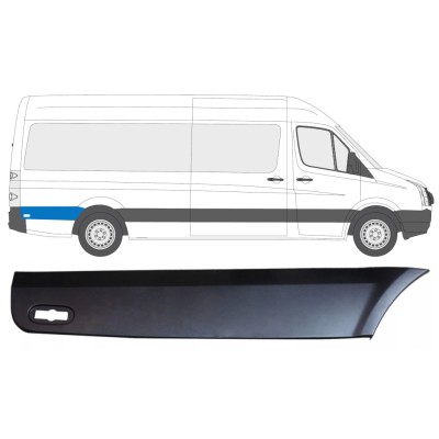 Modanatura laterale parafango posteriore dietro la ruota per Volkswagen Crafter 2005-2017 / Destra 13828