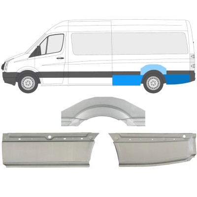Pannello di riparazione parafango posteriore per Volkswagen Crafter 2005-2017 / Sinistra / Set 13944