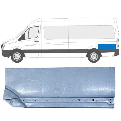 Pannello di riparazione sezione posteriore parafango posteriore per Volkswagen Crafter 2005-2017 / Sinistra 13895