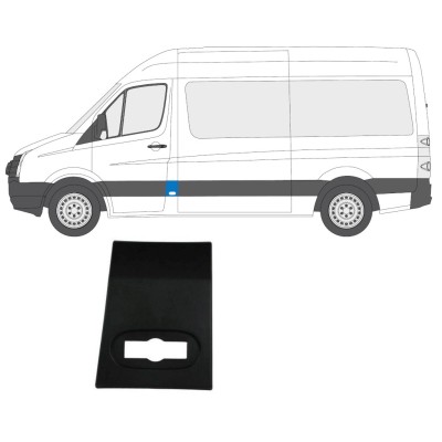 Modanatura laterale anteriore per Volkswagen Crafter 2005-2017 / Sinistra 13688