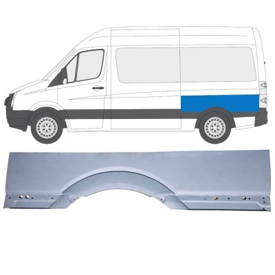 Lamiera di riparazione grande parafango posteriore per Volkswagen Crafter 2005-2017 / Sinistra 15510