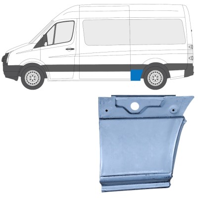 Pannello di riparazione parafango posteriore per Volkswagen Crafter 2005-2017 / Sinistra 13450