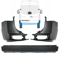 Paraurti posteriore per Volkswagen Crafter 2005-2017 / Set 15554