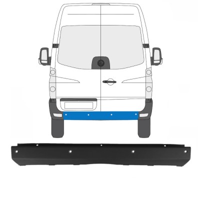 Paraurti posteriore con PDC per Volkswagen Crafter 2005-2017 15551