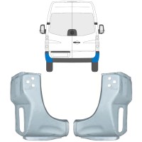 Lamiera di riparazione dell'angolo posteriore per Volkswagen Crafter 2005-2017 / Sinistra+Destra / Set 15507