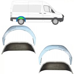 Pannello di riparazione arco ruota posteriore interno per Volkswagen Crafter 2005-2017 / Set 14498