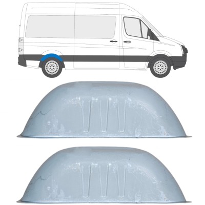Pannello di riparazione arco ruota posteriore per Volkswagen Crafter 2005-2017 / Set 14283