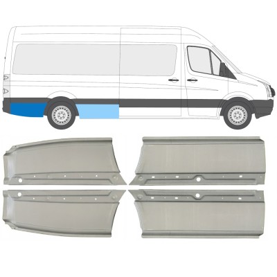 Pannello di riparazione parafango posteriore per Volkswagen Crafter 2005-2017 / Set 14486