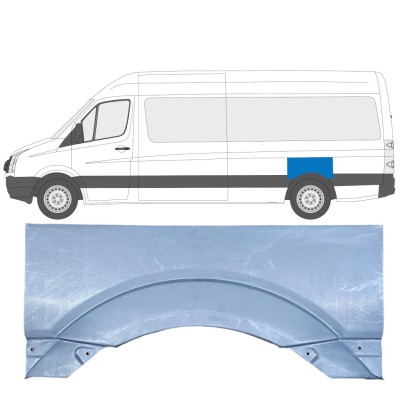 Pannello di riparazione parafango posteriore per Volkswagen Crafter 2005-2017 / Sinistra 13441