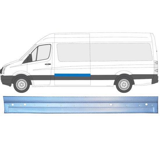 Pannello di riparazione laterale per Volkswagen Crafter 2005-2017 / Sinistra 16136