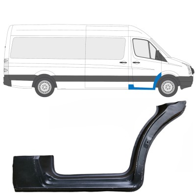 Pannello di riparazione davanzale della porta anteriore per Volkswagen Crafter 2005-2017 / Destra 13442