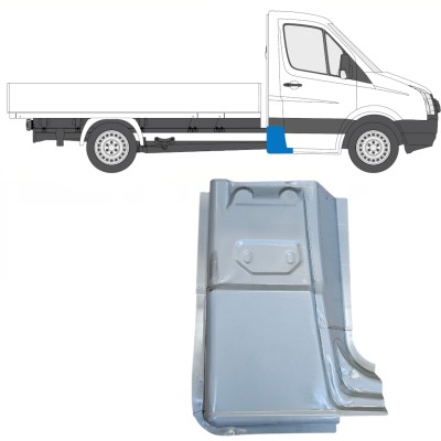 Lamiera di riparazione dell'angolo posteriore per Volkswagen Crafter 2005-2017 / Destra 15502
