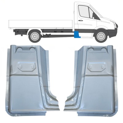 Lamiera di riparazione dell'angolo posteriore per Volkswagen Crafter 2005-2017 / Sinistra+Destra / Set 15504