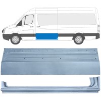 Lamiera di riparazione porta scorrevole e sottoporta per Volkswagen Crafter 2005-2017 / Sinistra / Set 14318