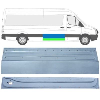 Pannello di riparazione esterno inferiore porta scorrevole per Volkswagen Crafter 2005-2017 / Destra / Set 14319