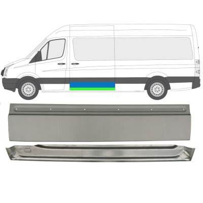 Pannello di riparazione porta scorrevole per Volkswagen Crafter 2005-2017 / Sinistra / Set 14198
