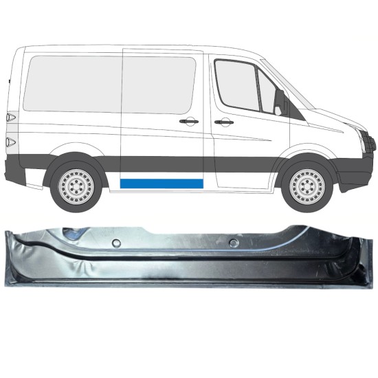 Pannello di riparazione davanzale porta scorrevole per Volkswagen Crafter 2005-2017 / Destra 15872