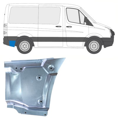 Pannello di riparazione parafango posteriore per Volkswagen Crafter 2005-2017 / Destra 15513