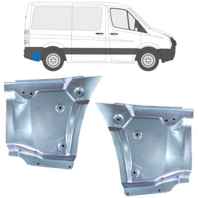 Pannello di riparazione parafango posteriore per Volkswagen Crafter 2005-2017 / Sinistra+Destra / Set 15523