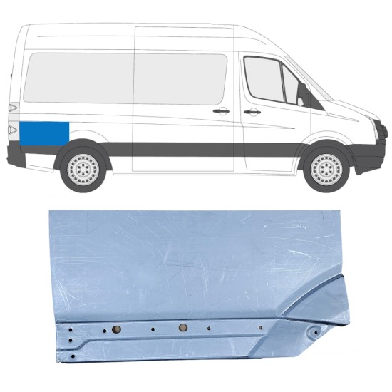 Pannello di riparazione parafango posteriore per Volkswagen Crafter 2005-2017 / Destra 14201