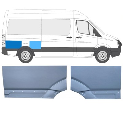 Pannello di riparazione parafango posteriore per Volkswagen Crafter 2005-2017 / Destra / Set 15522