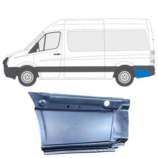 Pannello di riparazione parafango posteriore per Volkswagen Crafter 2005-2017 / Sinistra 13447