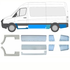 Set di pannelli di riparazione per Volkswagen Crafter 2005-2017 / Sinistra+Destra / 14471