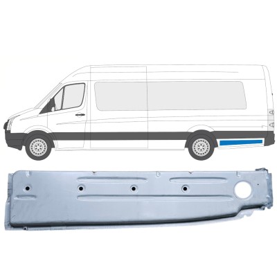 Pannello di riparazione parafango posteriore interno per Volkswagen Crafter 2005-2017 / Sinistra 14376