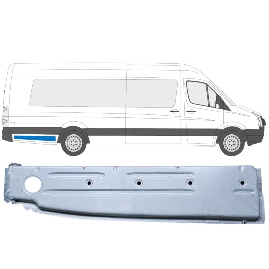 Pannello di riparazione parafango posteriore interno per Volkswagen Crafter 2005-2017 / Destra 14375