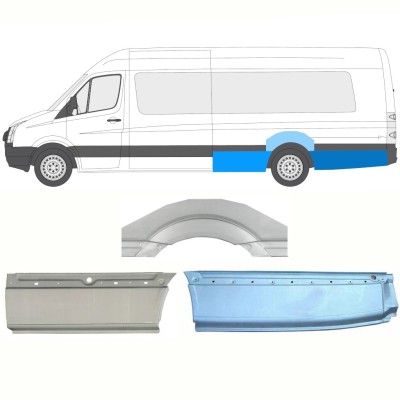 Pannello di riparazione parafango posteriore per Volkswagen Crafter 2005-2017 / Sinistra / Set 13946