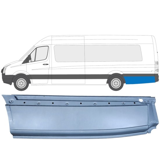 Pannello di riparazione parafango posteriore per Volkswagen Crafter 2005-2017 / Sinistra 13431