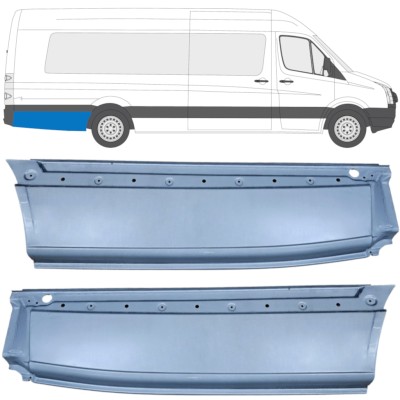 Pannello di riparazione parafango posteriore per Volkswagen Crafter 2005-2017 / Sinistra+Destra / Set 14359
