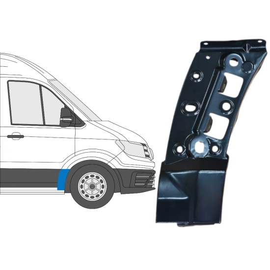 Pannello di riparazione parafango anteriore per Volkswagen Crafter 2017- / Destra 16086