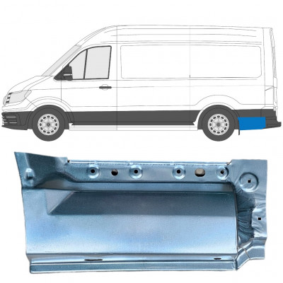 Pannello di riparazione parafango posteriore per Volkswagen Crafter / MAN THE 2017- / MWB / LWB / Sinistra 11593