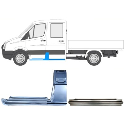 Set di pannelli di riparazione per Volkswagen Crafter 2005-2017 / Sinistra / 15535