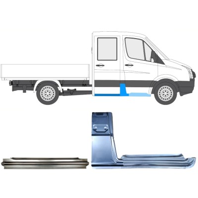 Set di pannelli di riparazione per Volkswagen Crafter 2005-2017 / Destra / 15534