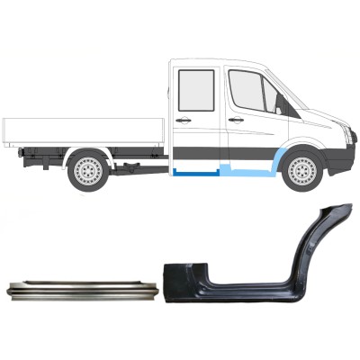 Set di pannelli di riparazione per Volkswagen Crafter 2005-2017 / Destra / 15538