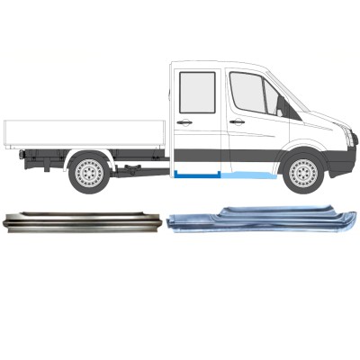 Set di pannelli di riparazione per Volkswagen Crafter 2005-2017 / Destra / 15536