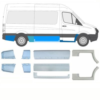 Set di pannelli di riparazione per Volkswagen Crafter 2005-2017 / Sinistra+Destra / 15541