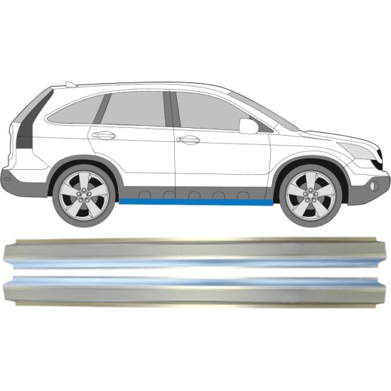 Pannello di riparazione sottoporta lamiera per Honda CR-V 2006-2011 / Sinistra+Destra / Set 14771 Pannello di riparazione sottoporta lamiera per Honda CR-V 2006-2011 / Sinistra+Destra / Set 14771