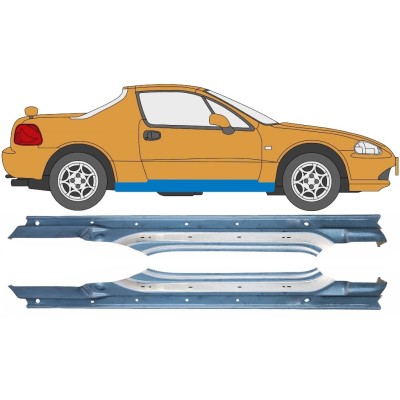 Sottoporta Lamiera Completo per Honda Civic Del Sol 1992-1998 / Sinistra+Destra / Set 10537