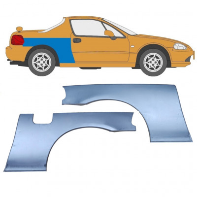 Pannello di riparazione parafango posteriore per Honda Civic CRX Del Sol 1992-1998 / Set 9196