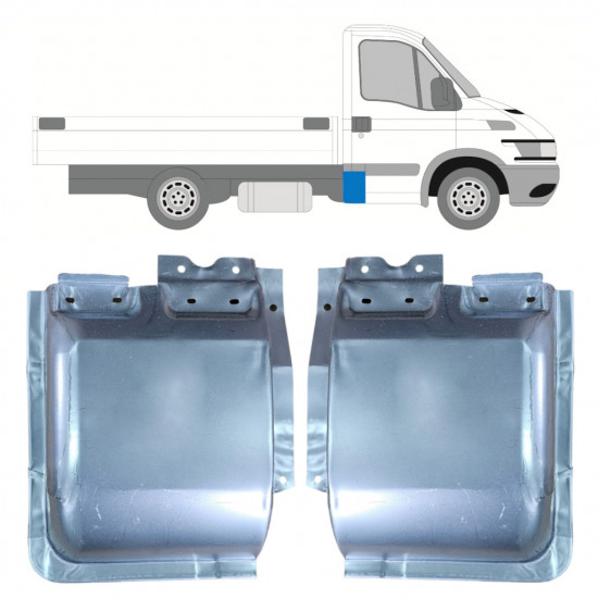 Lamiera di riparazione dell'angolo posteriore per Iveco Daily 2000-2012 / Sinistra+Destra / Set 10051