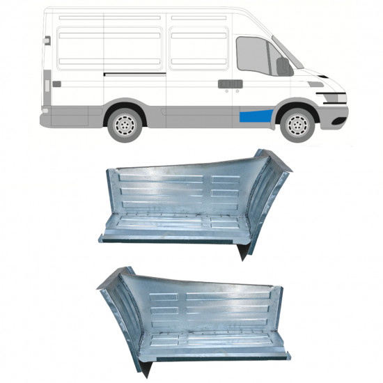 Pannello di riparazione gradino anteriore per Iveco Daily 1999-2006 / Sinistra+Destra / Set 10607