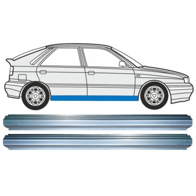 Pannello di riparazione sottoporta lamiera per Lancia Delta 1993-1999 / Sinistra+Destra / Set 15217