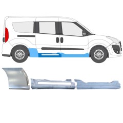 Set di pannelli di riparazione per Fiat Doblo 2010-2022 / Destra / 15000