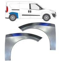 Pannello di riparazione parafango posteriore per Fiat Doblo 2010-2022 / Sinistra+Destra / Set 15038