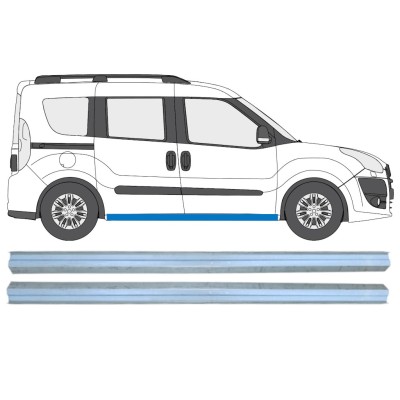 Pannello di riparazione sottoporta lamiera per Opel Combo D 2011-2018 / Sinistra+Destra / Set 15363